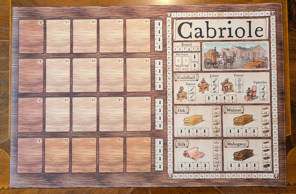 Cabriole: Boxed Neoprene Game Mat