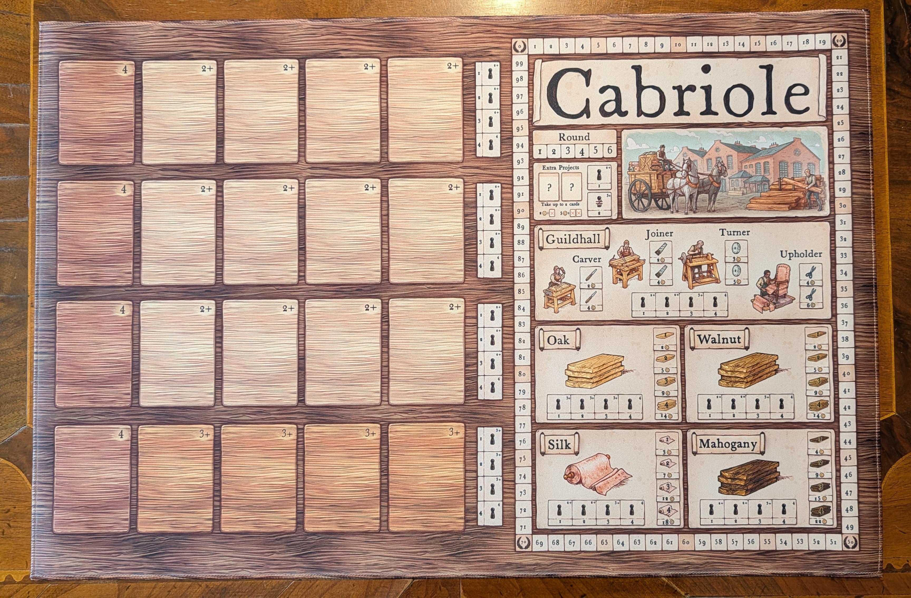 Cabriole: Boxed Neoprene Game Mat